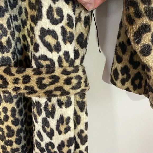 Vintage Leopard Print Trench Coat - Picture 7 of 13
